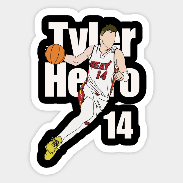 Tyler herro 14 Sticker by MustGoon